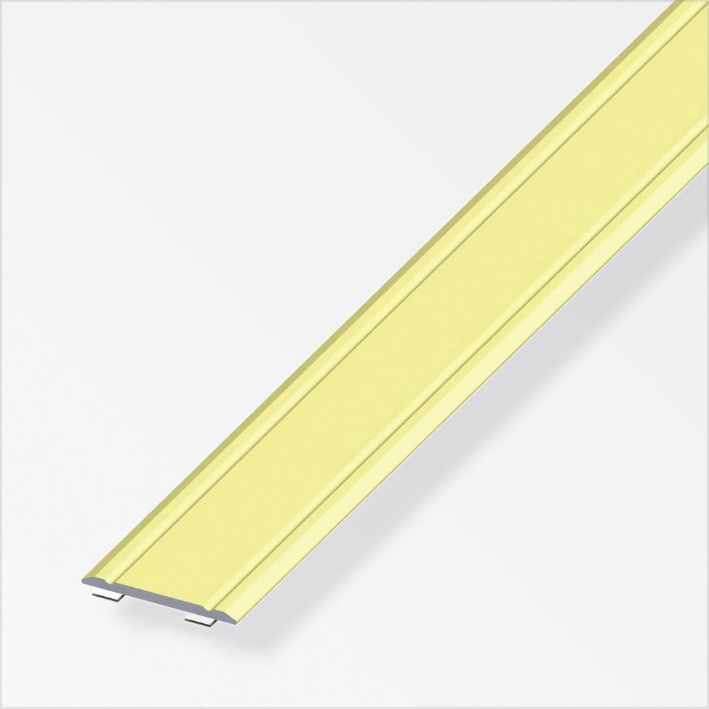 alfer Übergangsprofil 1 m, 30 x 2 mm Aluminium eloxiert messing