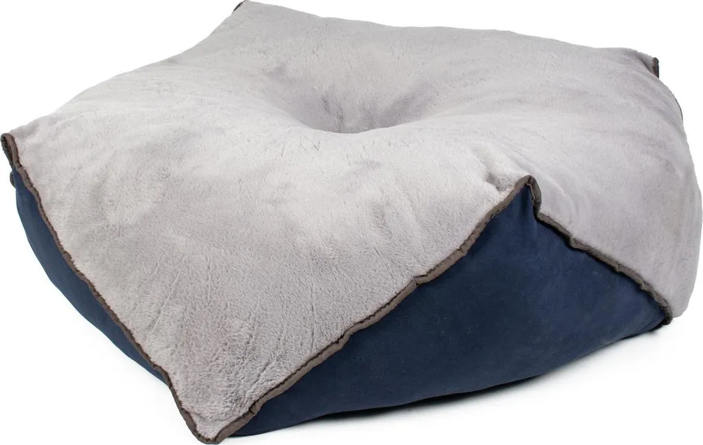 Lit pour chien anti-griffe Duvo+ Duotex Eco - Panier bleu gris résistant