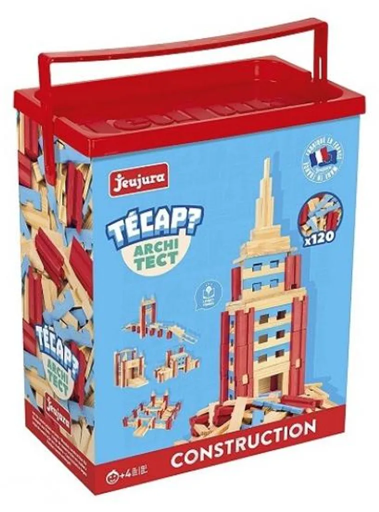 Apprendre l'équilibre avec le baril Tecap Architect 120 pièces Jeujura