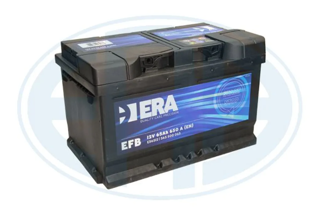 Batterie ERA 65Ah 650A E56512 haute capacité 278mm pour moteur 12V