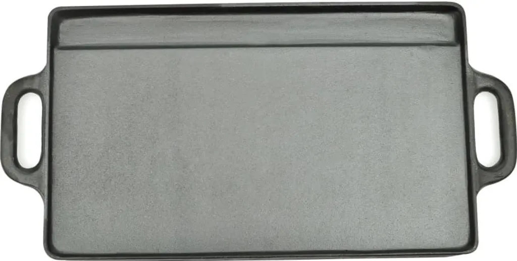 vidaXL Piastra grill reversibile in ghisa 50x23 cm