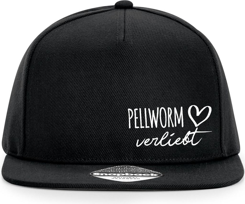 Huuraa Cappy Mütze Pellworm verliebt Black Polyester Snapback Kappe Geschenkidee