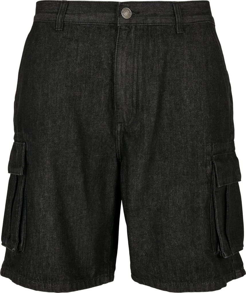 Urban Classics Organic Denim Cargo Shorts Schwarz 33 Mann Schwarz 33