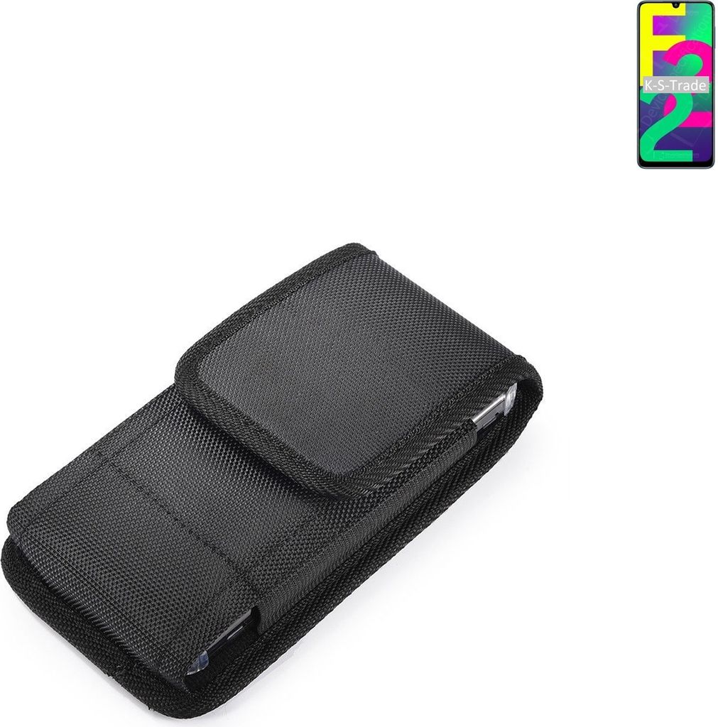 Holster Gürteltasche kompatibel mit Samsung Galaxy F22 Holster Gürtel Tasche wasserabweisend Handy Hülle Schutz Hülle Outdoor schwarz K-S-Trade