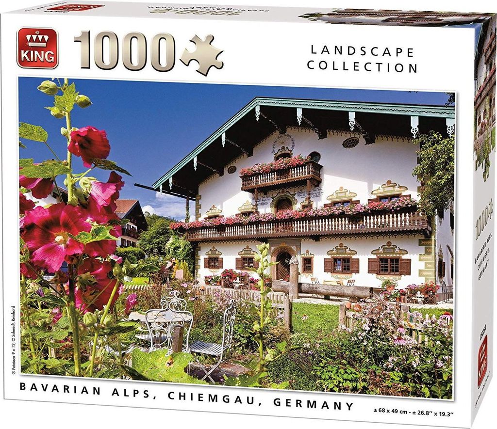 Puzzle Bayerische Alpen Deutschland 1000 Stück