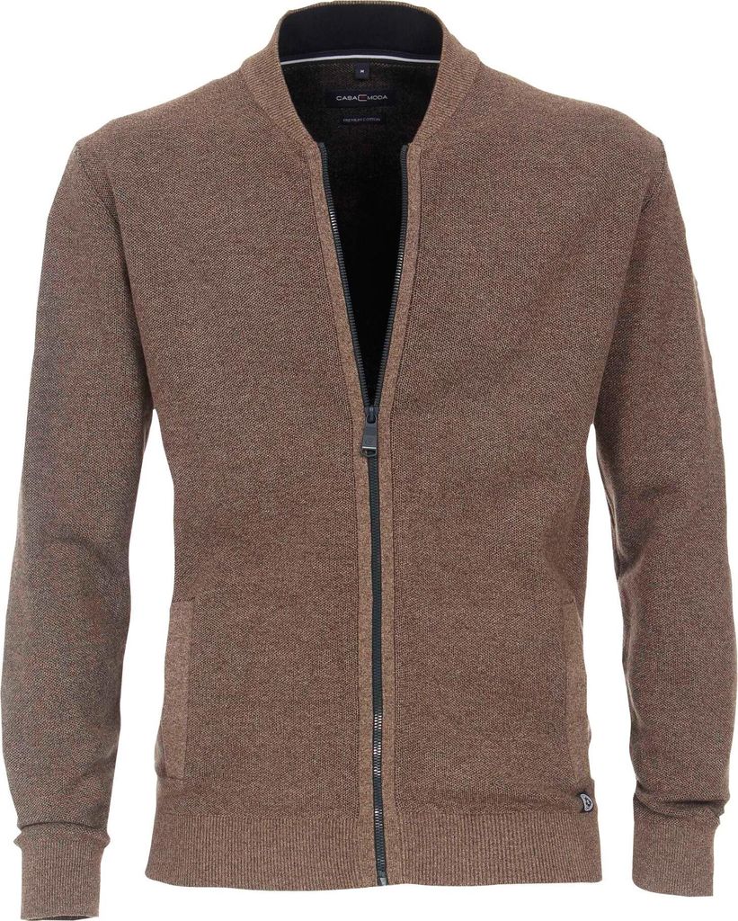Casa Moda - Herren Strickjacke in verschiedenen Farben (413706000), Größe:3XL, Farbe:Beige (624)