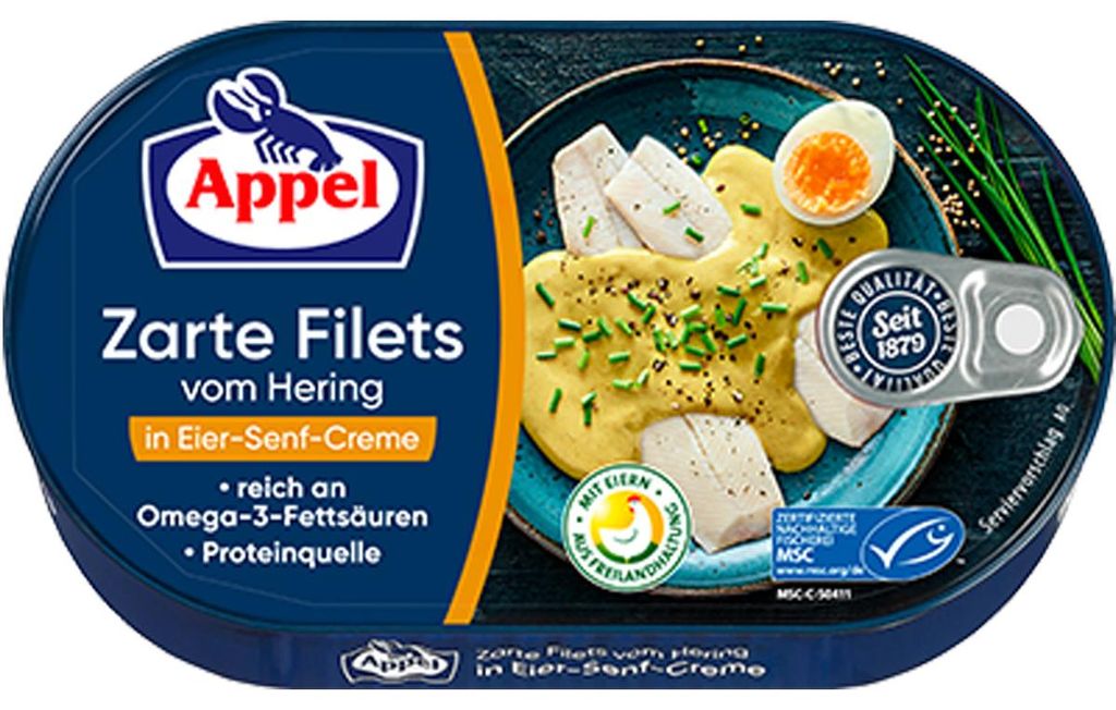 Filety ze sleďů Appel v klasickém pikantním vaječném a Obrázek produktu 