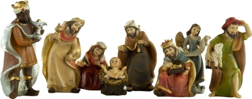 Traumhafte Krippenfiguren 9-tlg., ca. 10 cm, K 551