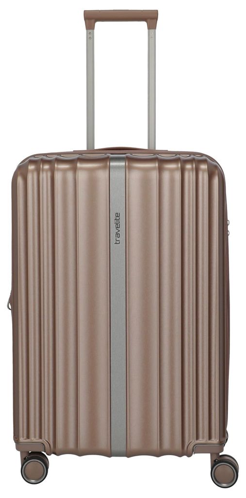 travelite Paros 4W Trolley Cappuccino altrosa 65cm Produktbild 