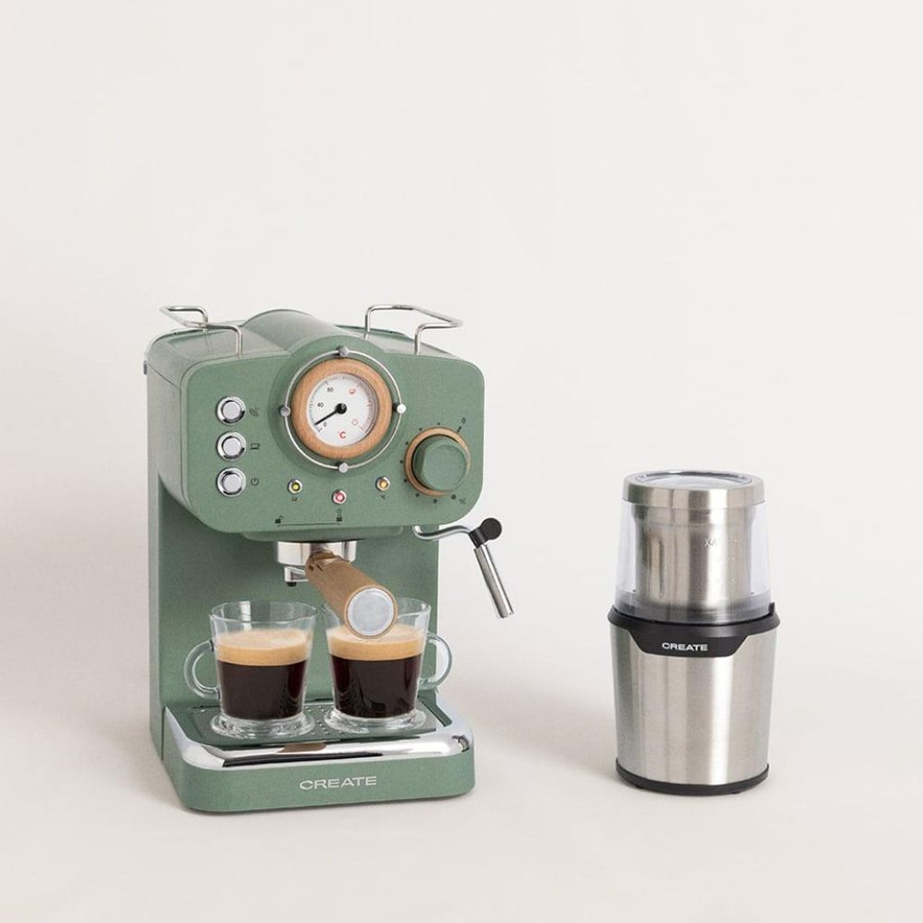 Pack THERA RETRO Espresso-Kaffeemaschine + MILL PRO Kaffeemühle