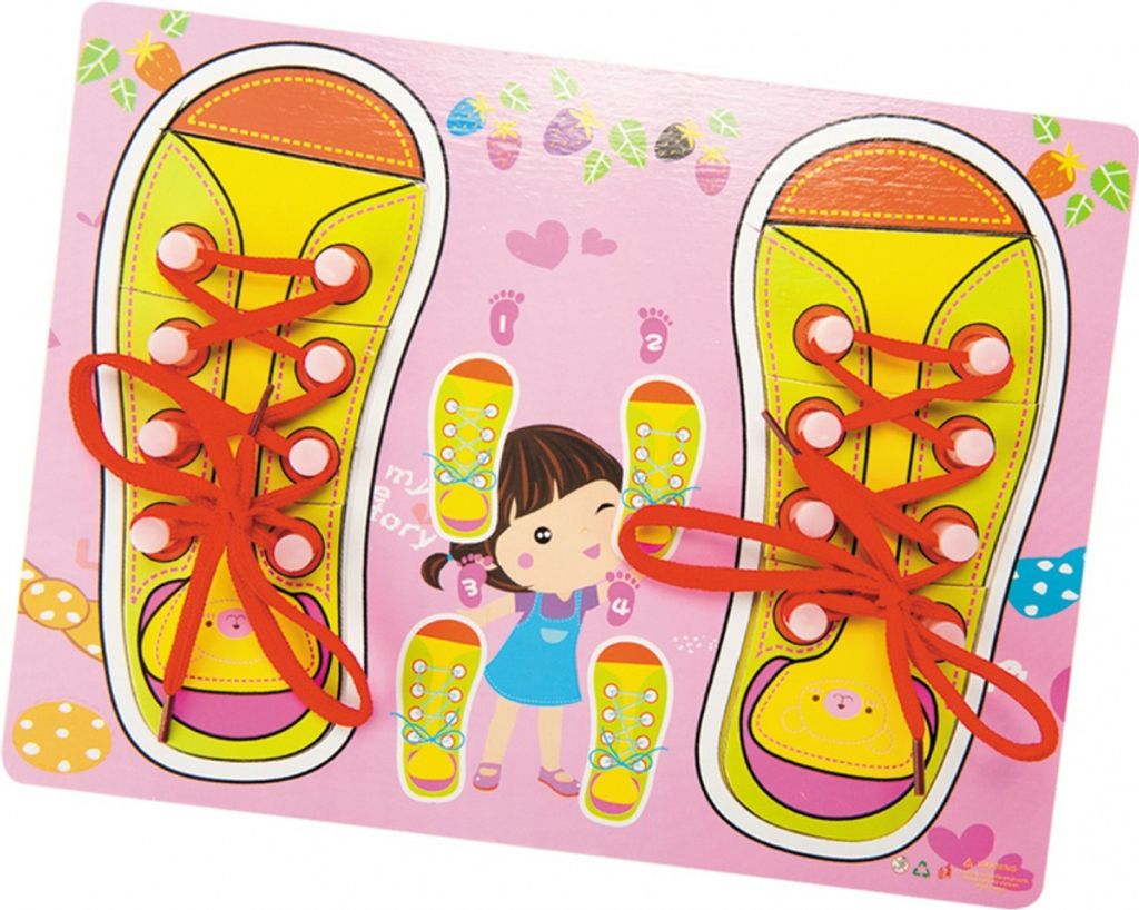 Puzzle-Fädelspiel „Schuhe“ – Bączek