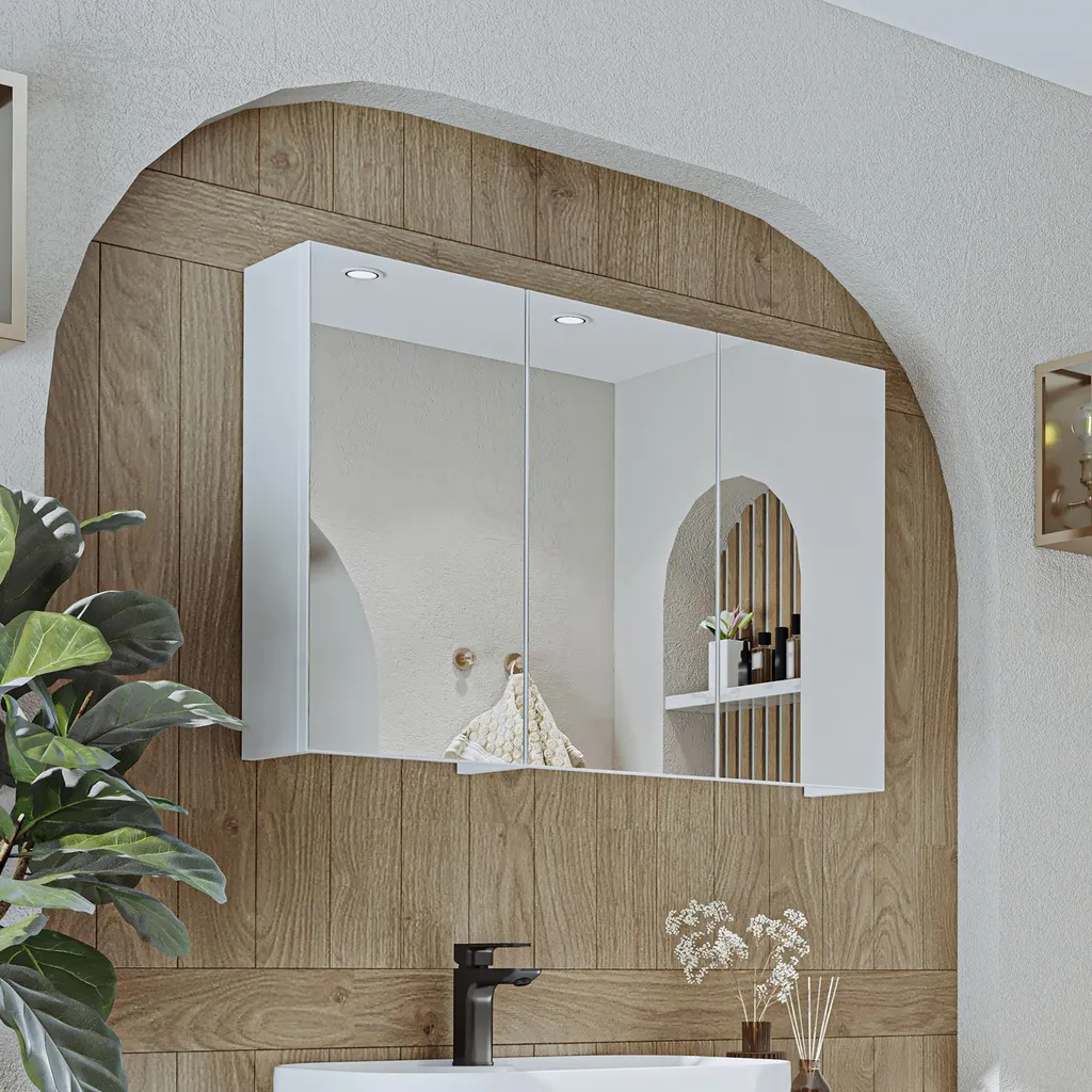 Armoire de toilette Roomart GUSTO-II-90 Blanc - 90 cm pour salle de bain