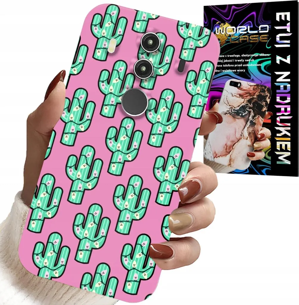 SUPER OFFERTA: Cover Huawei Mate 10 Pro Cactus Rosa + Pellicola