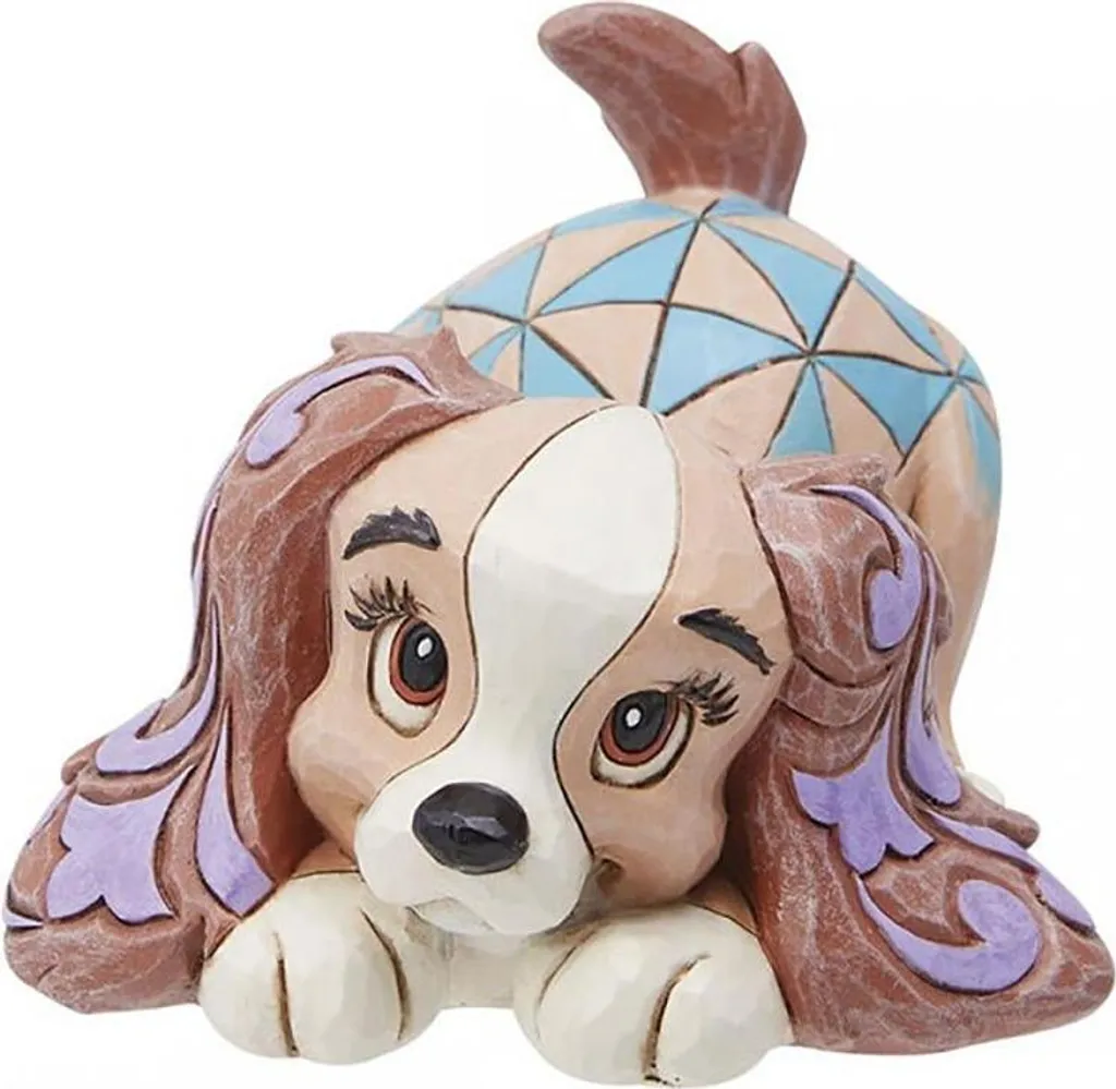 Figurine Enesco Lady multicolore en résine peinte 6.5x8x10 cm