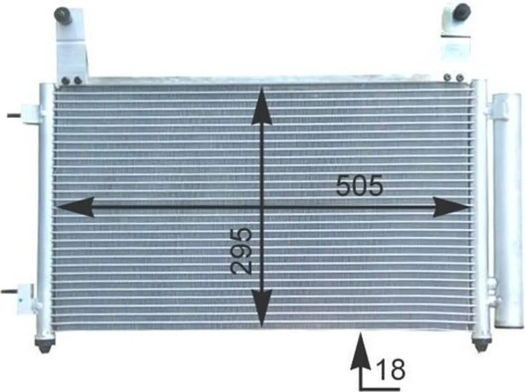 Condenseur de Climatisation AC 435 000S MAHLE Haute Résistance Thermique