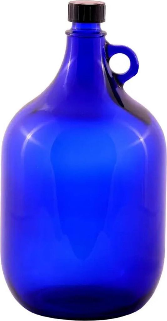 2L Blaue Flasche Weinballon Glasballon GÄRBALLON Produktbild 1