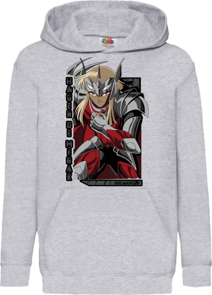 Kinder Kapuzenpullover Anime Manga Saint Anime Seiya Knights Of The Zodiac Merak Beta Hagen, 12-13 Jahr - 152 / Grau
