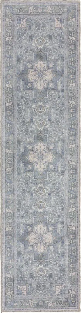 Tapis de course Hebden Windsor Green 60 x 230 cm - Chemin de couloir chic
