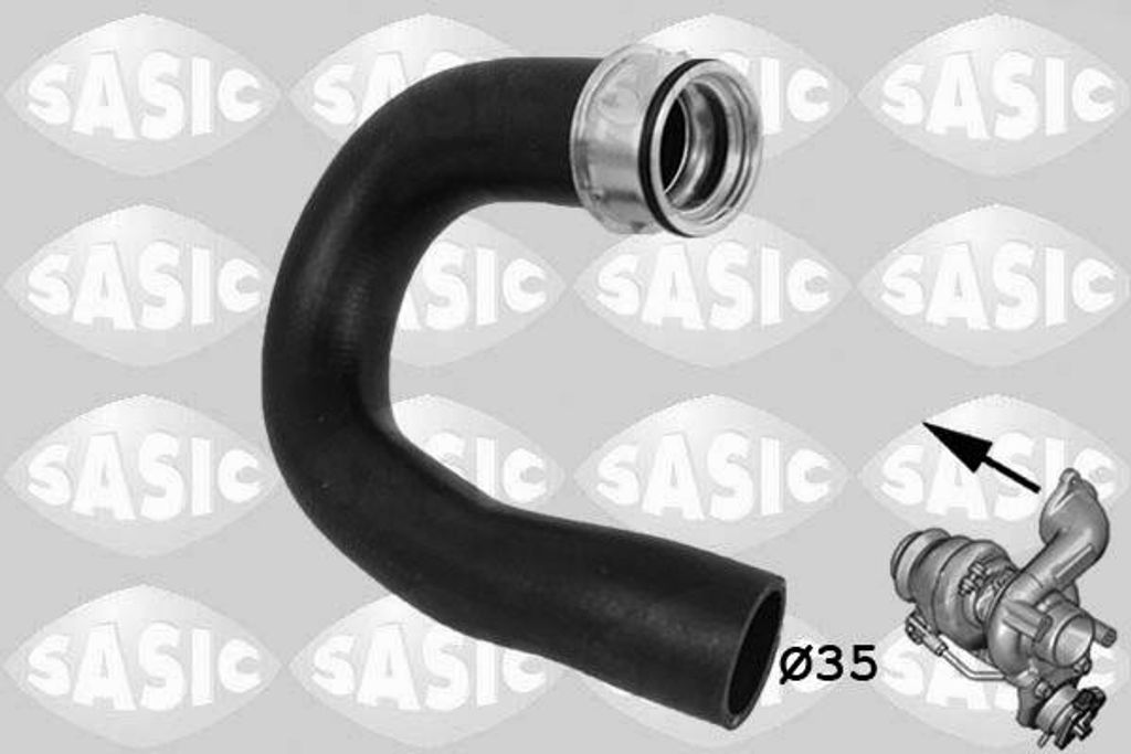 SASIC 3336169 Turbo Ladeluftschlauch für OPEL Corsa C Schrägheck (X01) COMBO Kasten/Kombi COMBO Tour Corsa C Kastenwagen (X01)
