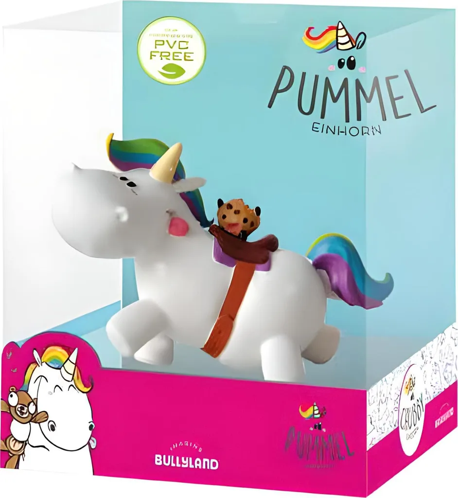 Statuette Pummel à cheval 6 cm Pummeleinhorn - Déco gâteau et collection