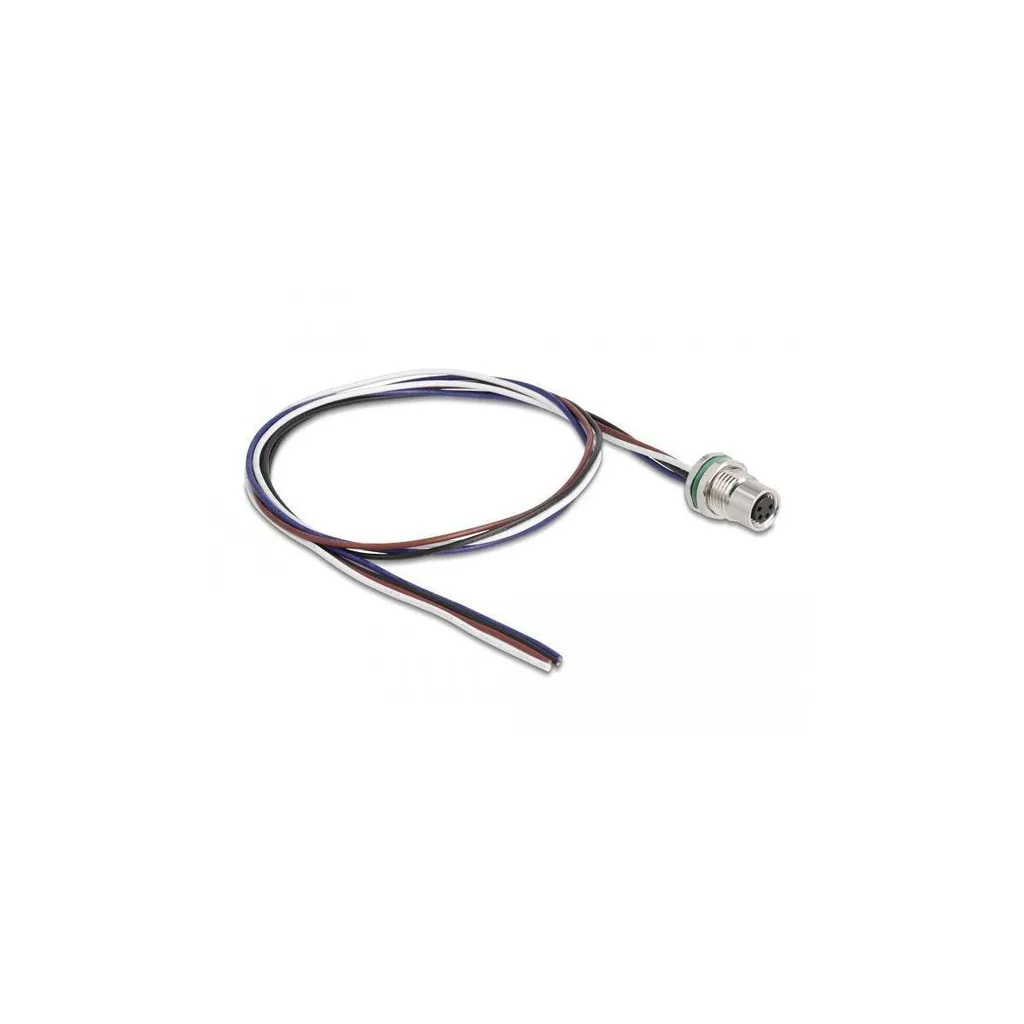 Câble d'Interface M8 Encastrable 4 Pôles Codage A Femelle Long de 0,5m - 3