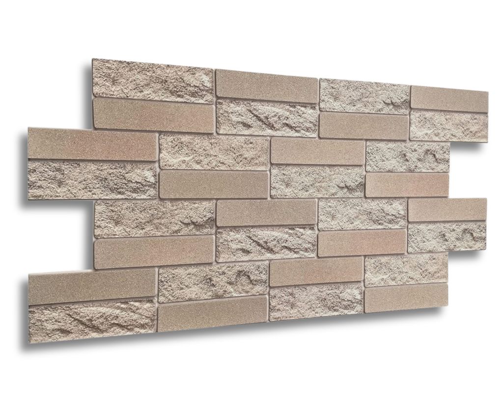 3D PVC Wandpaneele Wandverkleidung PVC-Verkleidung Stein Holz Mosaik Fliesen Imitation (ca. 0,5qm)