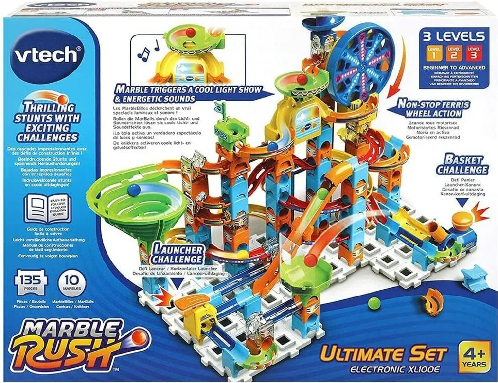 Jeu de Construction Marble Rush XL100 E - Circuit de Billes Géant - 12
