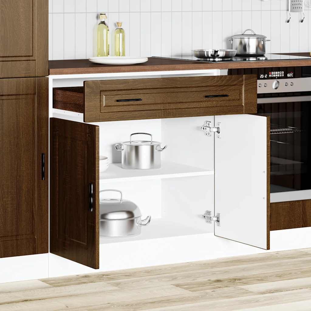 "Winterschlussverkauf "Küchenunterschrank/Sideboard Küche Moderne Design - CLORIS - Buffetschrank - Porto Braun Eichen-Optik Holzwerkstoff - NeuM...