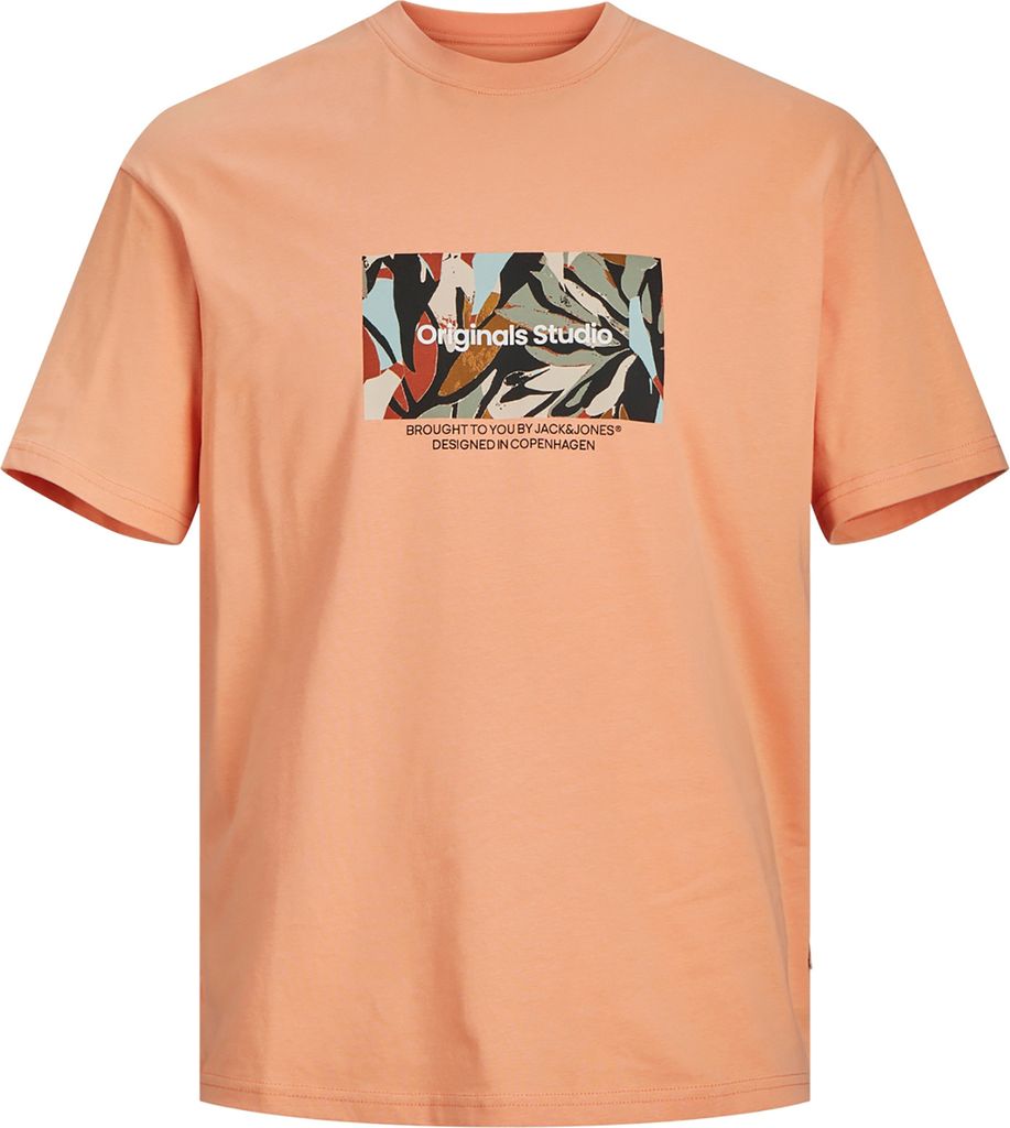 Jack&Jones XXL T-Shirt lachs Frontprint JORSEQUOIA