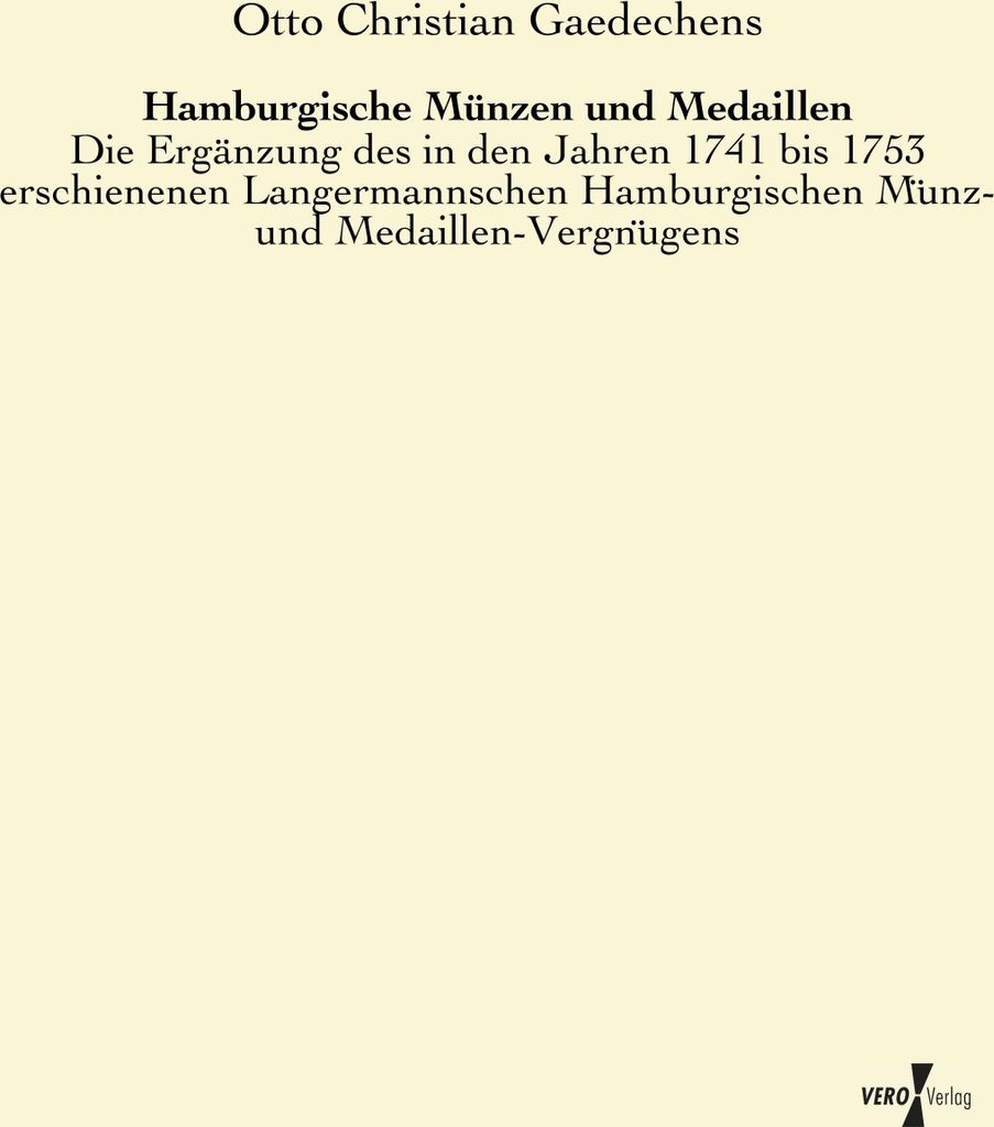 Hamburgische Münzen und Medaillen