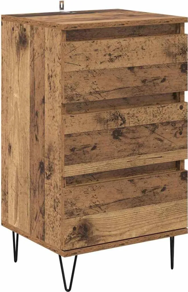 SYFAX™ Credenza con cassetto Legno vecchio 40 x 35 x 70 cm