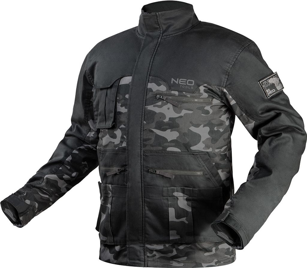 NEO TOOLS Herren Pullover Arbeitsjacke für Herren Camo URBAN – S-3XL (S)