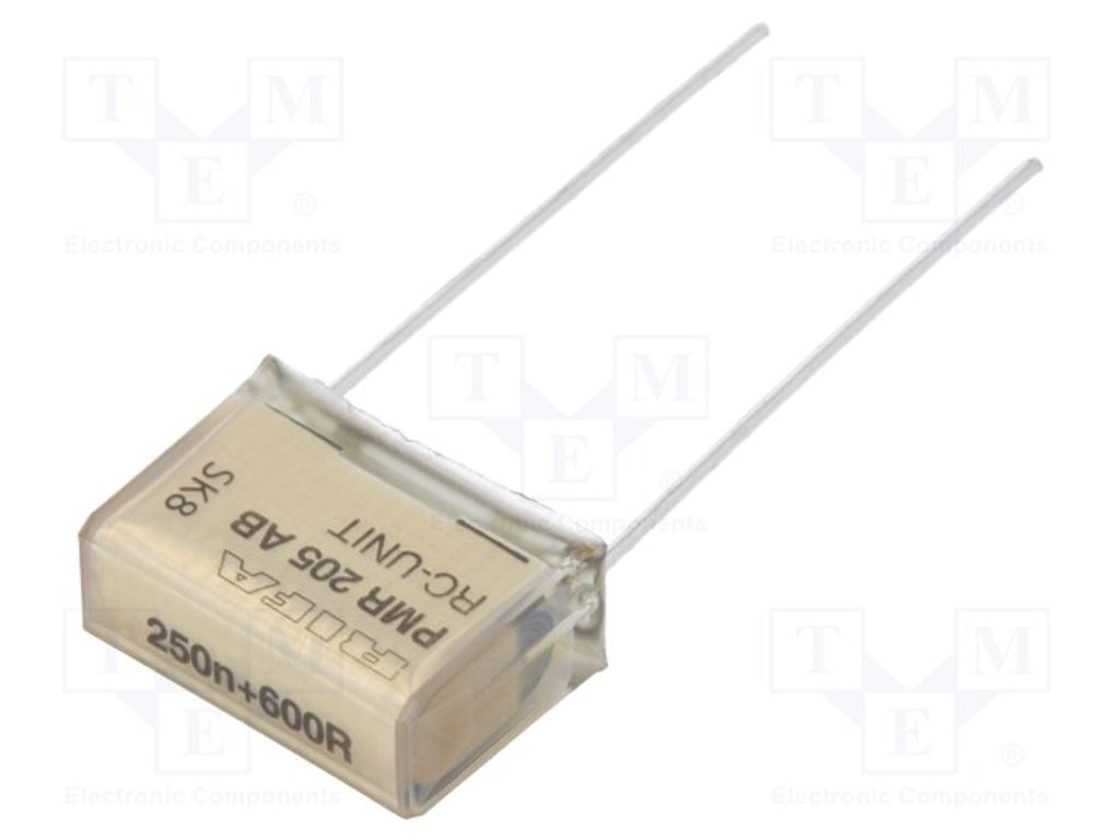 1x Kondensator: Papier 250nF X2 125VAC 15,2mm THT ±20% 250VDC PMR205AB6250M600R30