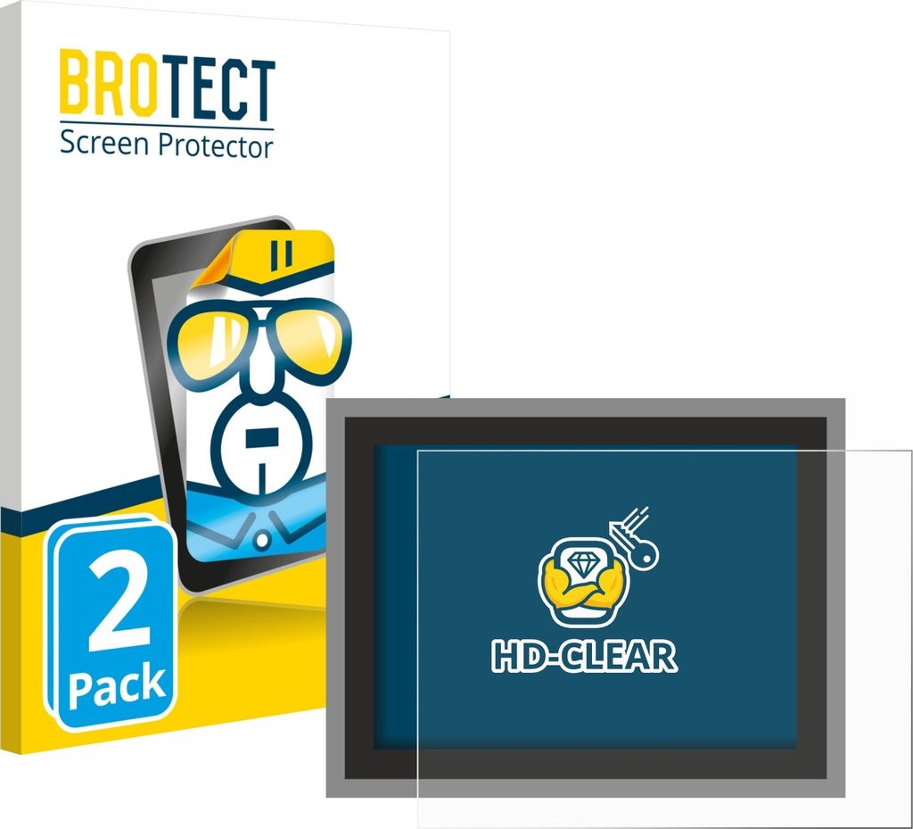 2x Für Megger MFT-X1 Schutzfolie BROTECT Displayschutz Display Schutz Folie Klar Transparent
