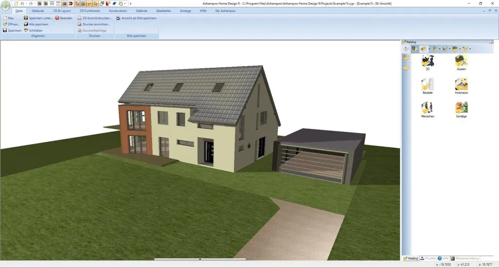 Logiciel d'architecture 3D Ashampoo Home Design 9 pour PC Windows