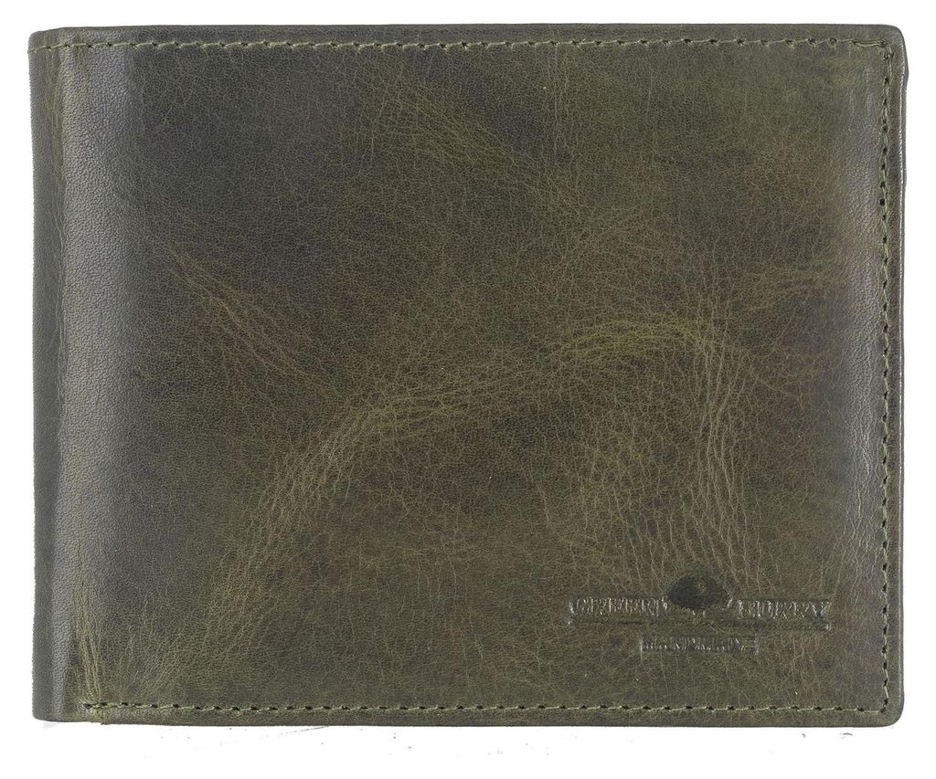 GREENBURRY Leder Geldbörse Newport Wallet British Green Produktbild 