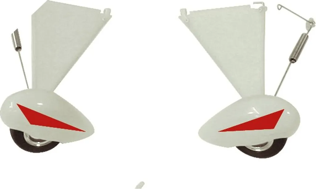 Carénage de roue Jamara Piper Super Cub pour atterrissage sur herbe rouge