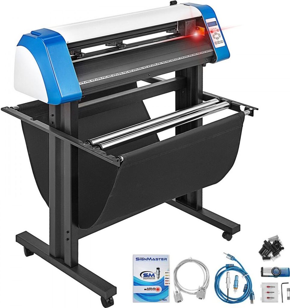 Vinyl-Schneidemaschine Plotter 87 cm - Halbautomatischer DIY-Vinyl-Schneider - Manuelles Positionierungs-Schild-Schneiden - Mit Bodenständer und S...