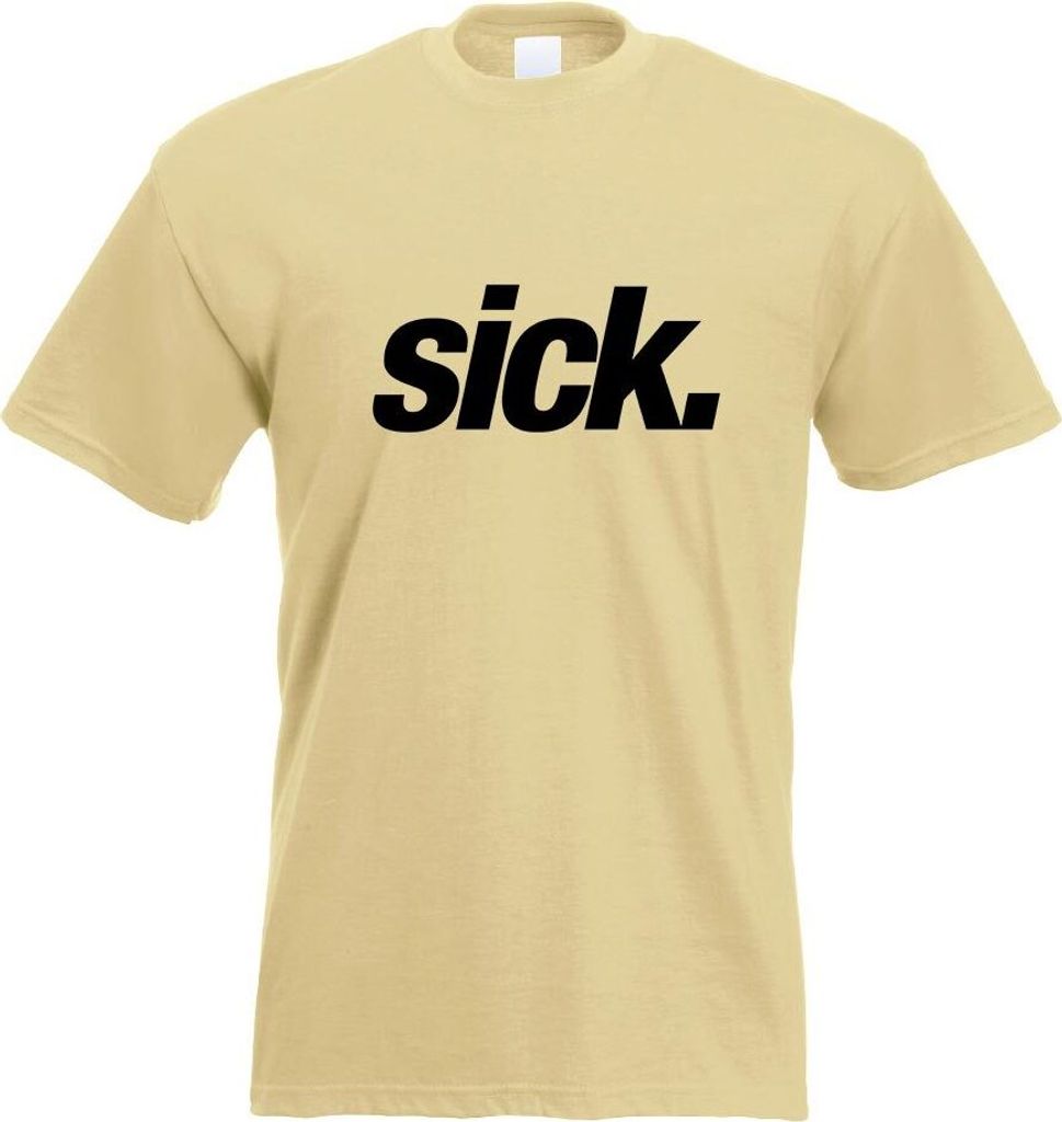 Kiwistar - T-Shirt - Khaki - Sick - Leider geil - krank - Crazy Motiv Bedruckt Funshirt Design Print - mit Motiv Bedruckt - Funshirt Design - Sport...