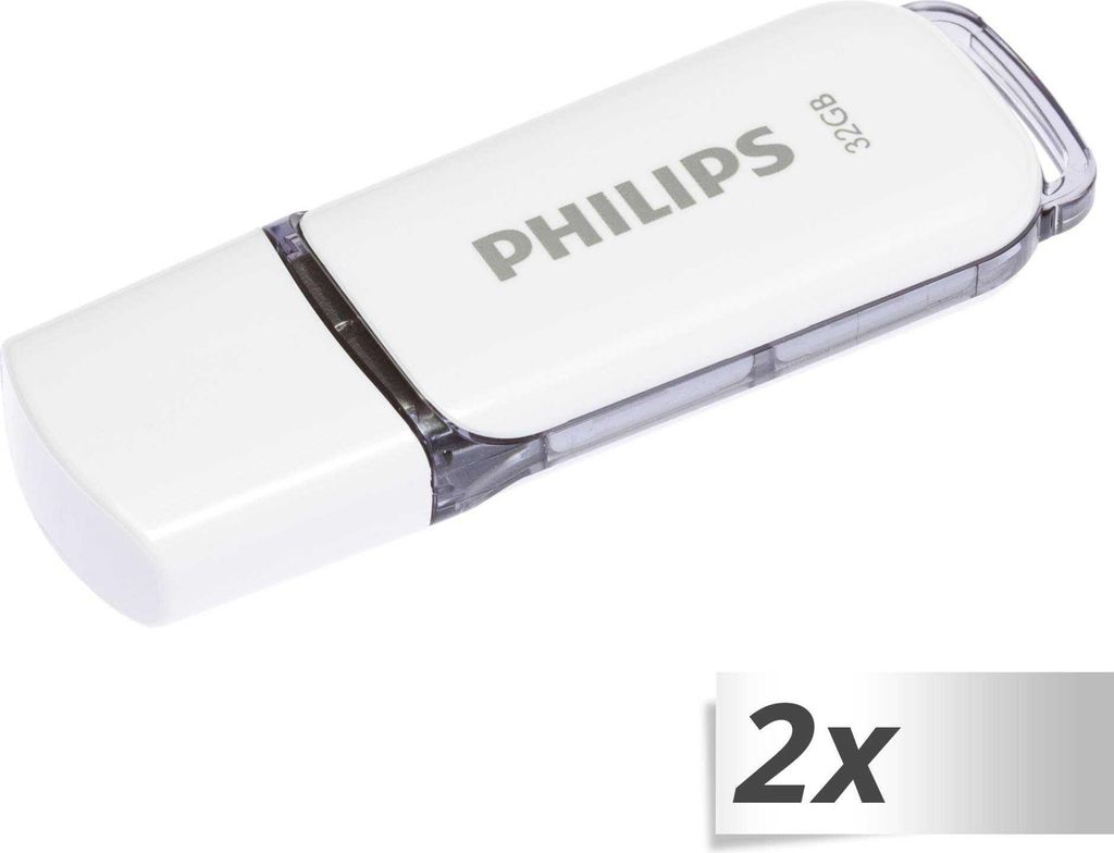 Philips USB 2.0 2-Pack      32GB Snow Edition Shadow Grey Produktbild 