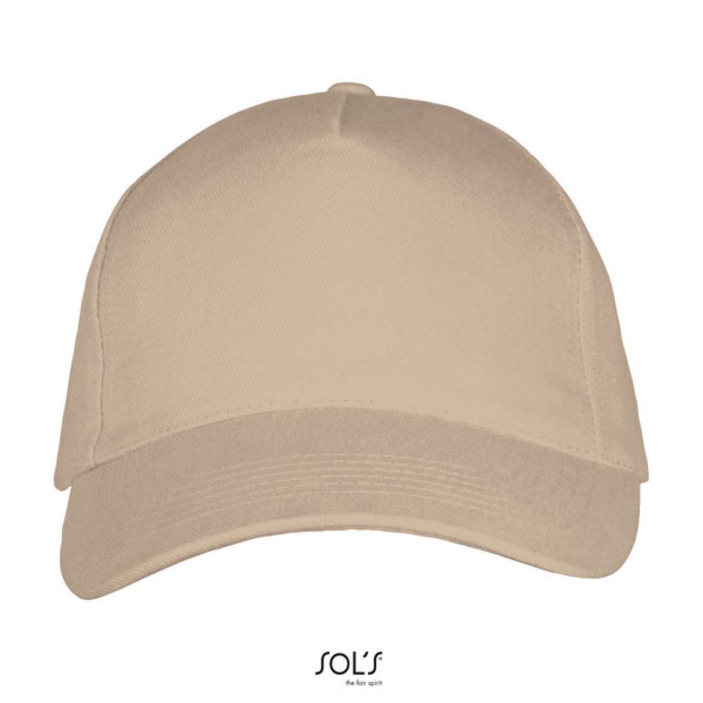 SOLS Uni Klassische Cap 5 Panel Sandwich Kappe 00594 Beige One Size