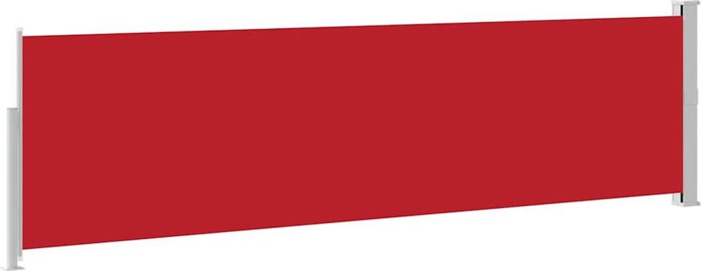 vidaXL Ausziehbare Seitenmarkise 140×500 cm Rot