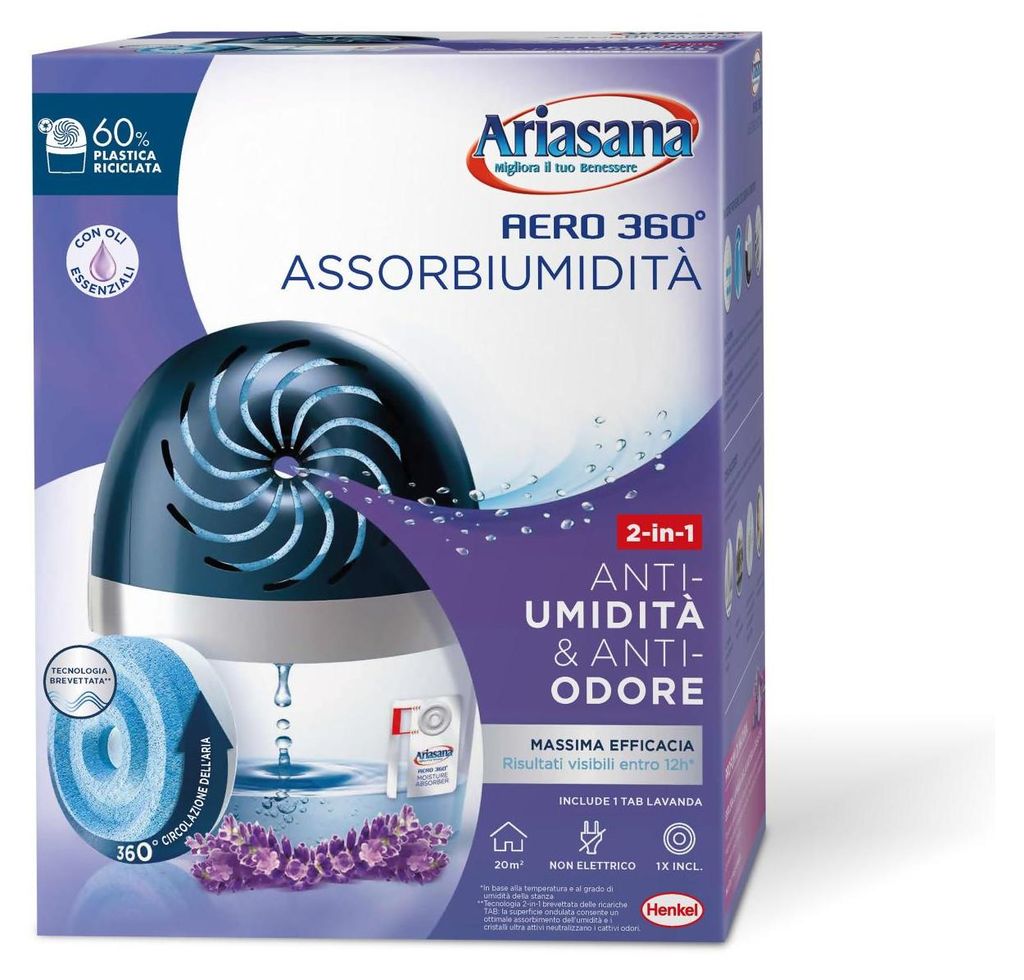 Ariasana 1737792 assorbitore di umidità domestico e Immagine del prodotto 