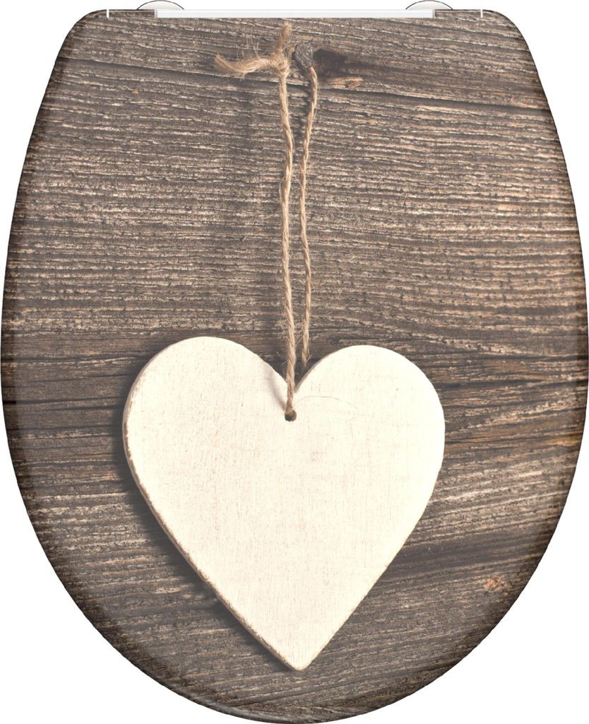 SCHÜTTE WC Sitz WOOD HEART, Duroplast Toilettendeckel mit Produktbild 10