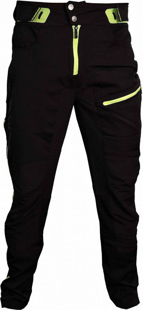 Haven Lange Fahrradhose ohne Träger - SINGLETRAIL LONG - Schwarz/Grün 2XL