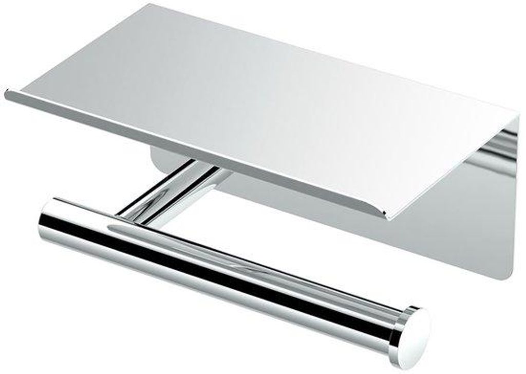 Toilettenpapierhalter mit verstellbarem Fach, Chrom, Edelstahl