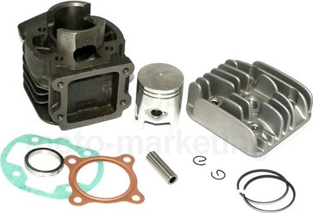 50 CCM Zylinder KIT KOLBEN Kopf KOMPLETT für MBK Booster Spirit Rocket Road Luft Zylinderkit