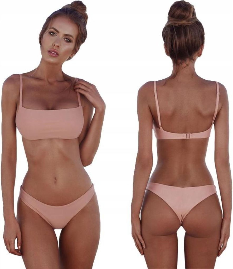 Badeanzug - Bikini - für Frauen - zweiteilig - für den Strand - rosa - Größe L - ideal zum Sonnenbaden