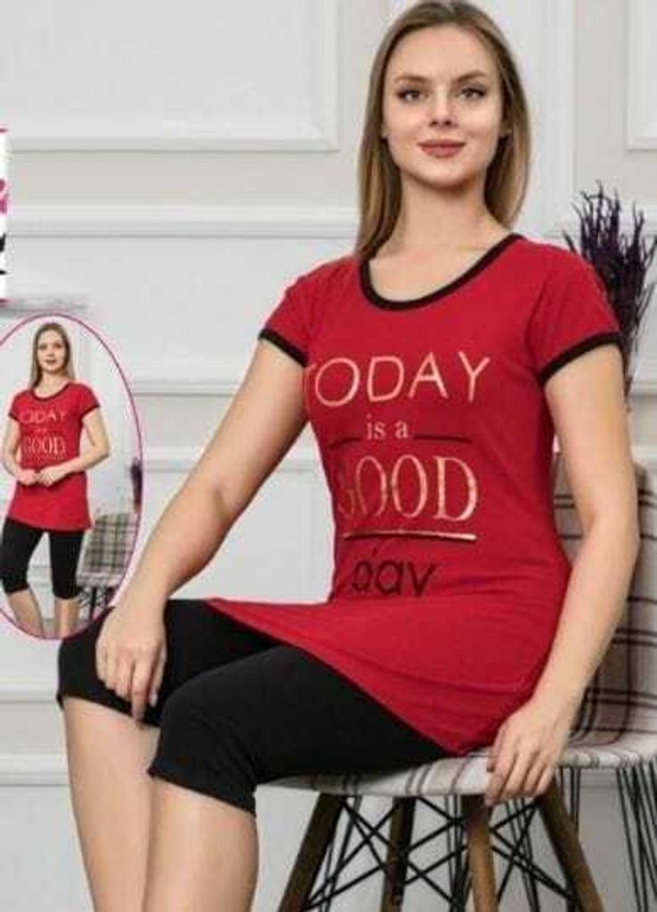 Damska piżama Damen Pyjama Schlafanzug Bermuda Shorty Kurz Zdjęcie produktu 