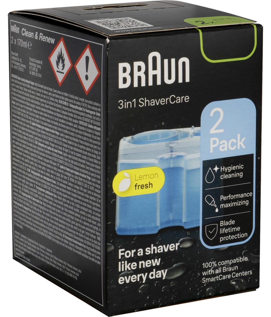 Braun CCR2, Reinigungskartusche, Blau, Braun, Braun Produktbild 